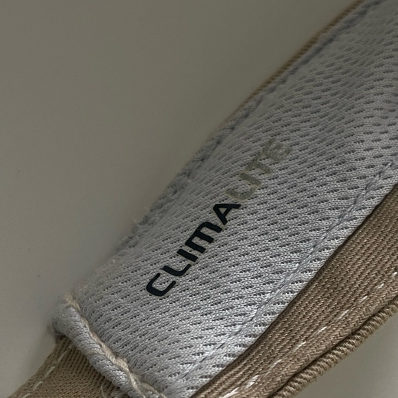 Adidas Climalite Khaki Performance Visor Adjustable Running Golf Hat - Picture 3 of 5